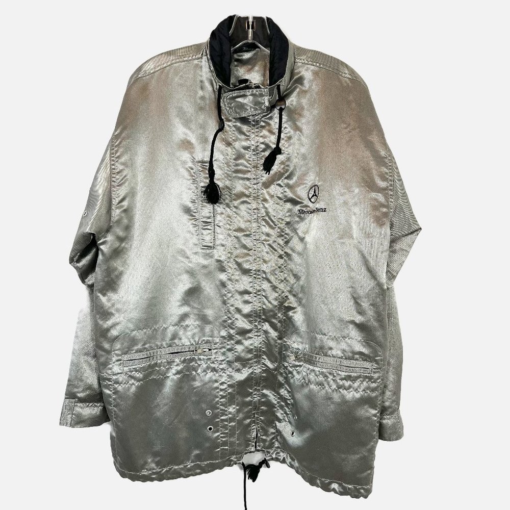 Silver Windbreaker Jacket
